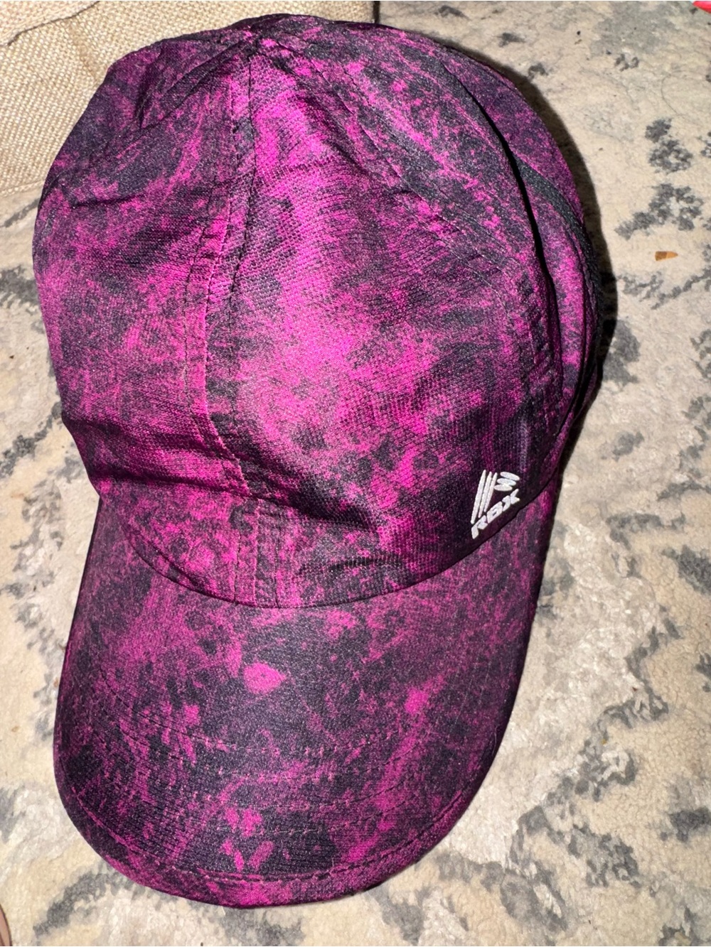 Reebok Pink and Black Patterned Baseball Cap (5/$25)🧢